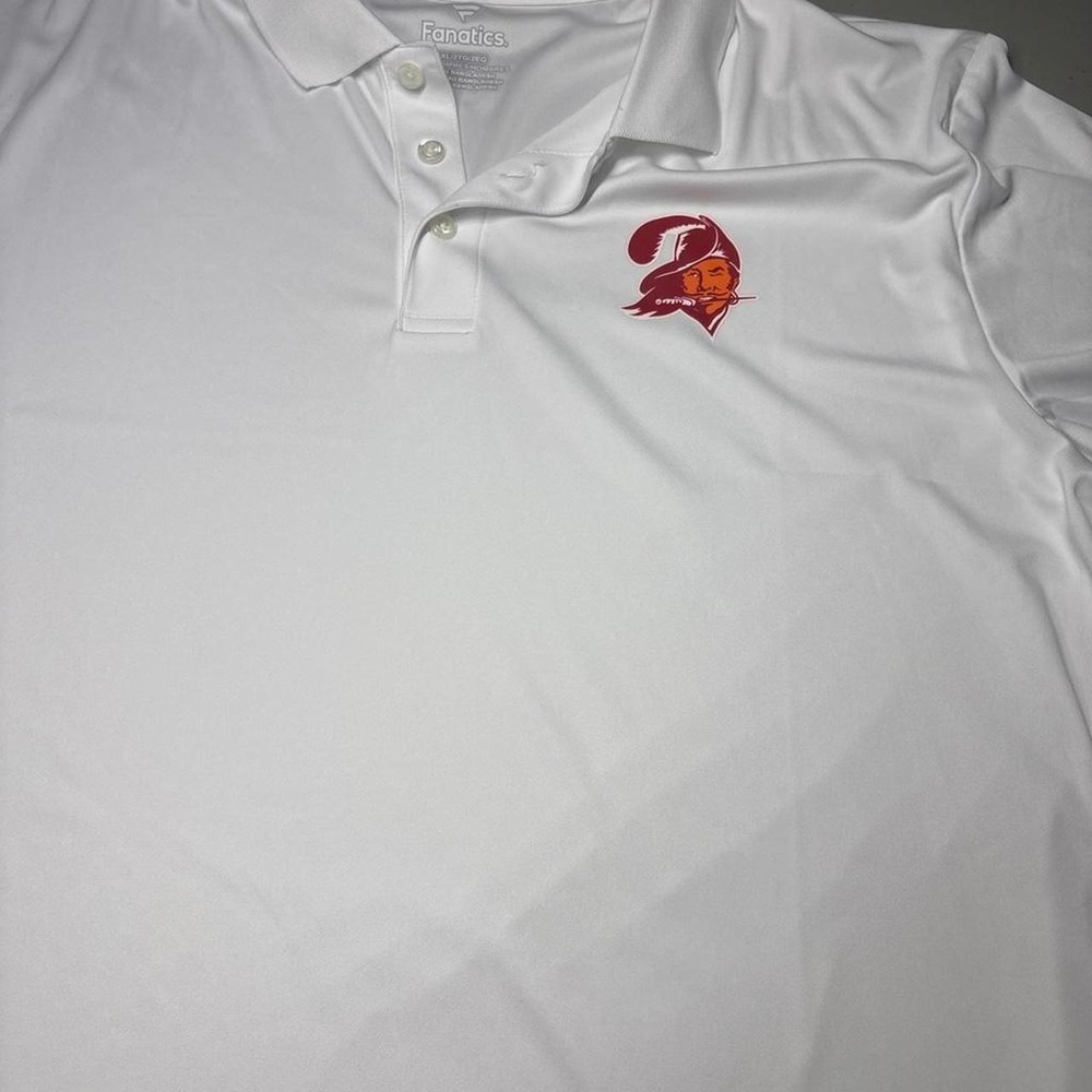Tampa Bay Buccaneers Bucco Bruce Throwback Logo White 2xl/2tg Fanatics Polo NWT